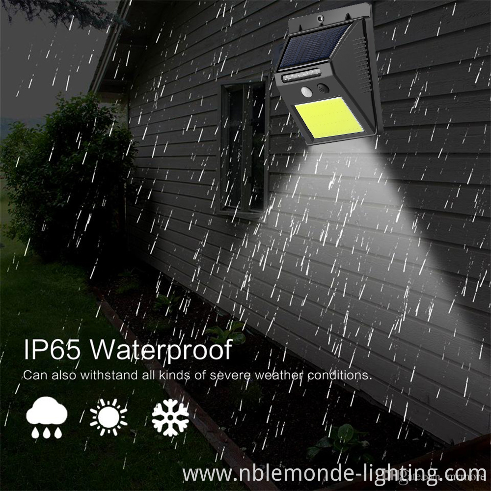 Solar Powered Wall Mounted Security Light 